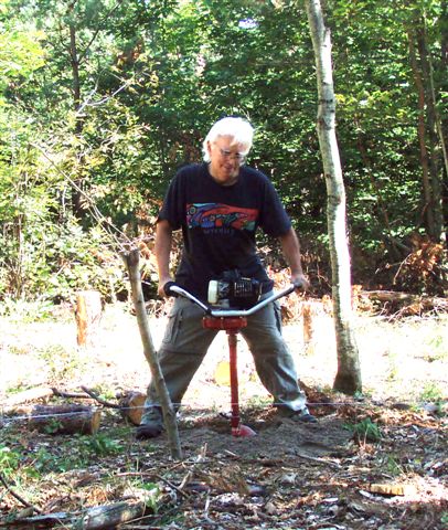 Robin Armstrong Drilling Post Hole #2