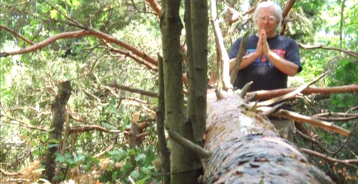 Woodhenge Ceremony - Prayer to the Fallen Pine