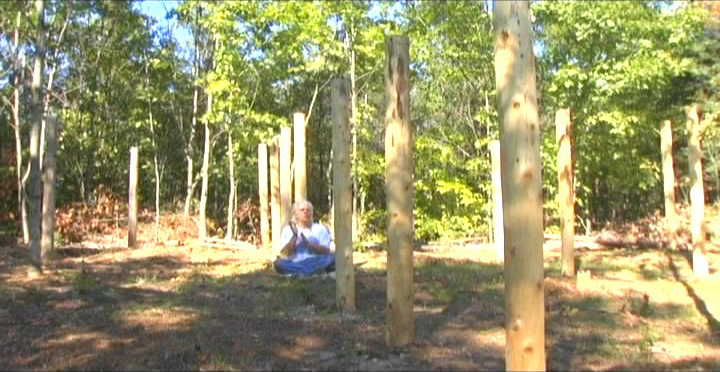 Woodhenge Ceremony - Robin Chanting the I Ching 6
