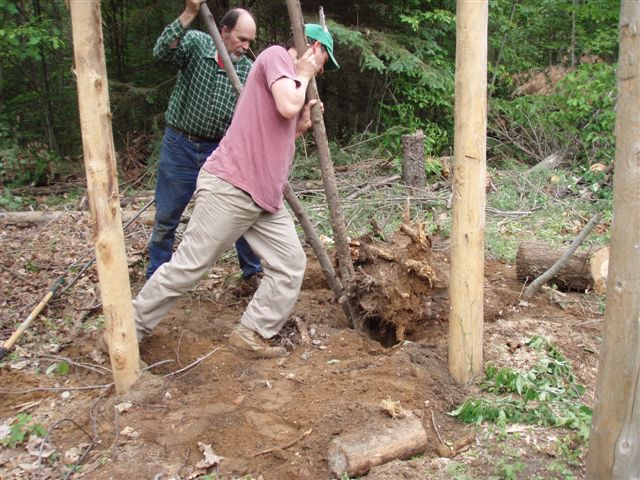 Forest Woodhenge - Working the Big Stump!