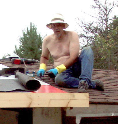 Cabin: Working the Roof!