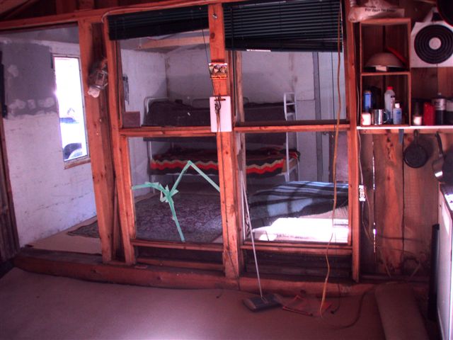 Cabin: View of Extension From inside Log Cabin