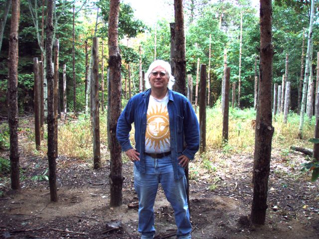 Robin Armstrong at the Outer Edge of The Woodhenge! 
