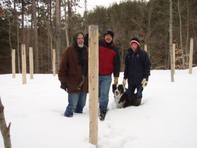 Forest Woodhenge - Bill Frey, Lex and Grif