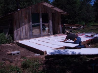 Cabin - Insulating the Foundation
