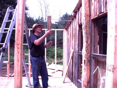Cabin -Building the Roof (1)